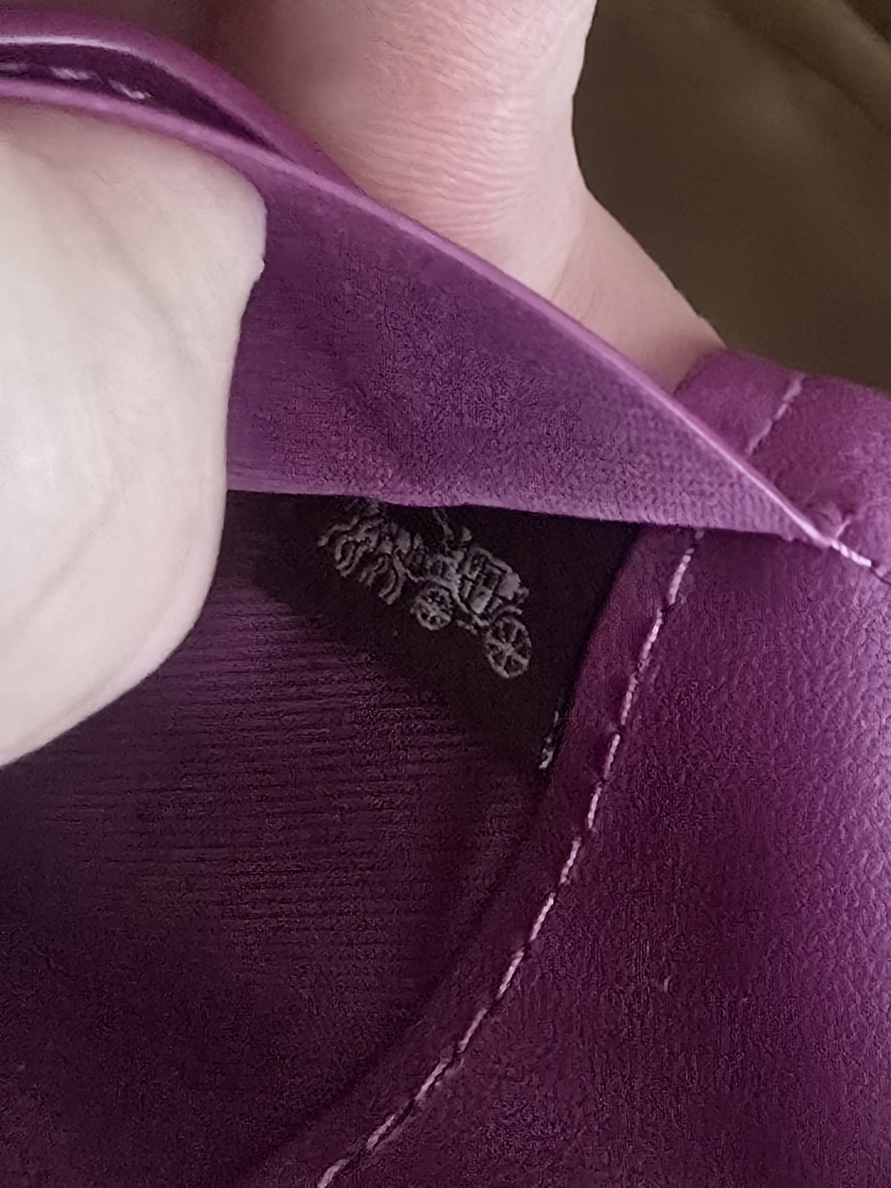 Coach Purple Skinny Wallet - Picture 3 of 7